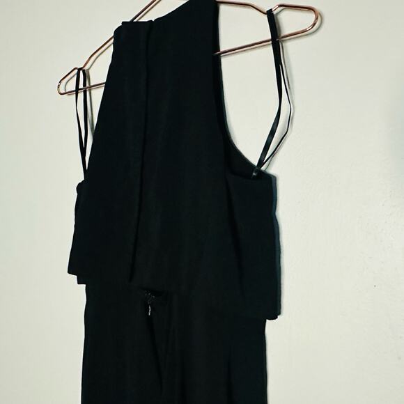 JILL STUART Black Popover Jumpsuit Sleeveless Crewneck Wide Leg Jumpsuit Size 4 - Picture 11 of 13